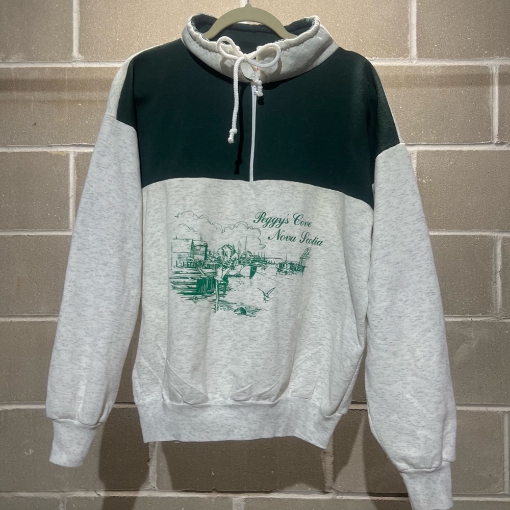 SOLD: Vintage Canada Pullover Quarter-zip